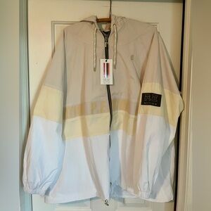 P.E Nation women’s Windbreaker - Cream and White